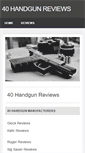 Mobile Screenshot of 40handgunreviews.com